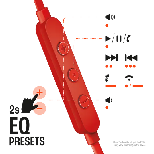 JBL Tune 310C USB Red