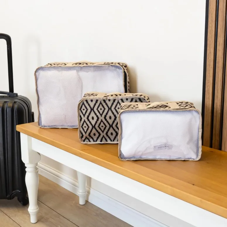 Set organizator BOHE pentru valiza de calatorii 3 buc