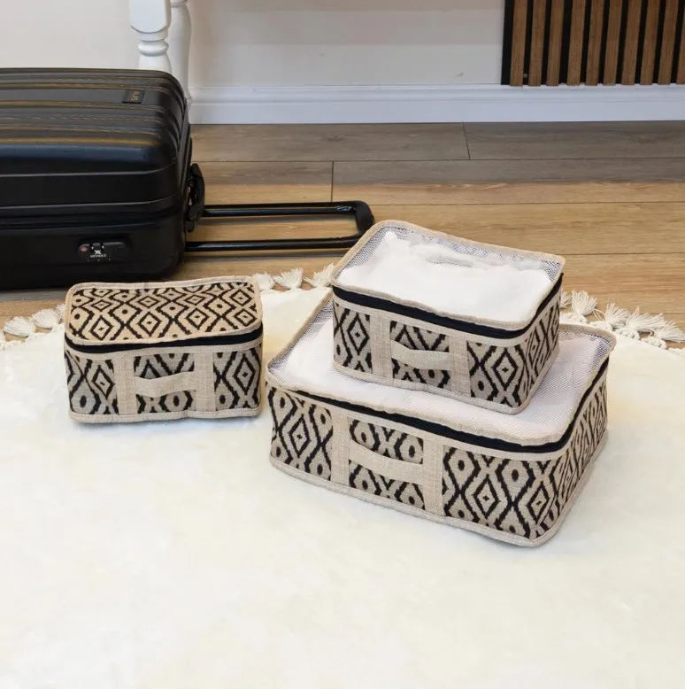 Set organizator BOHE pentru valiza de calatorii 3 buc