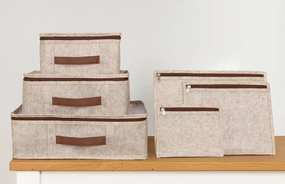 Set organizator pentru valiza de calatorii Felt Styles 6 buc