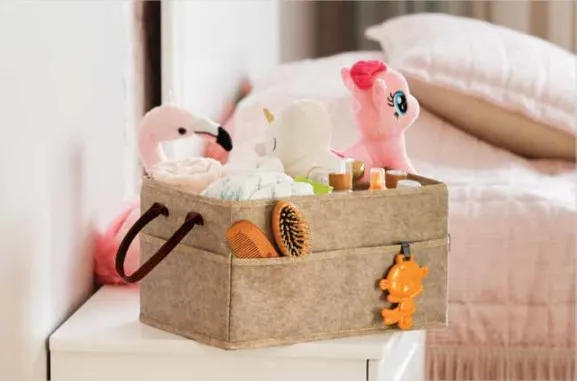 Geanta Felt Style cu mânere din piele 33X19X23 CM