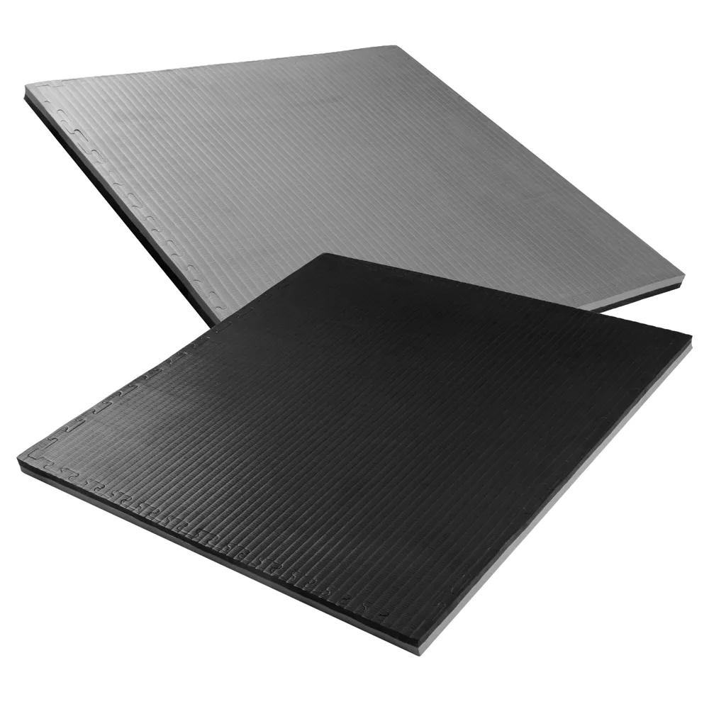 Tatami mat Eva Puzzle 1x1 m, 4 cm, 80 kg/m3 inSPORTline Malmeida 25287-3 black-grey (11737)