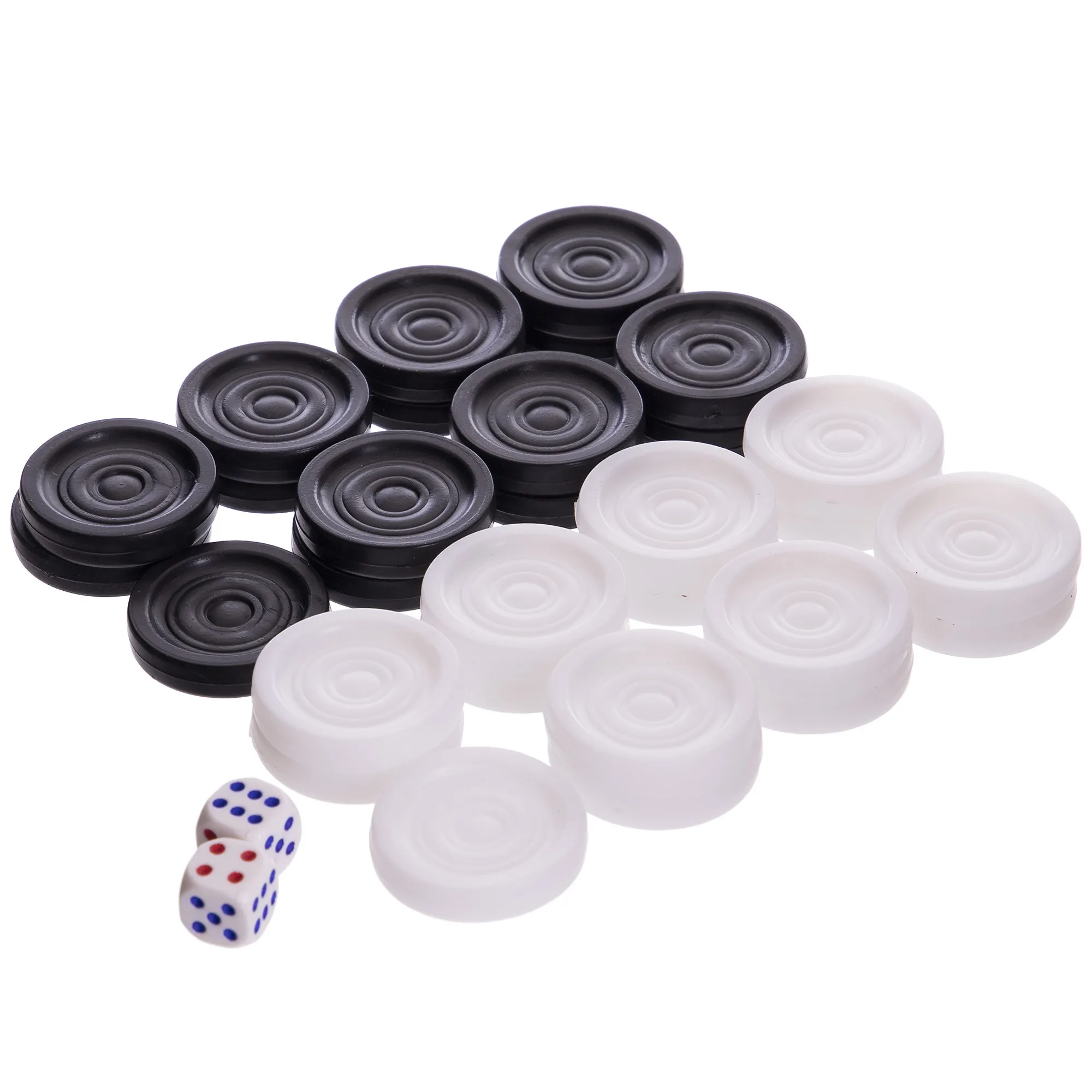 Joc dame plastic d=3 cm + 2 zaruri IG-7821 (11731)