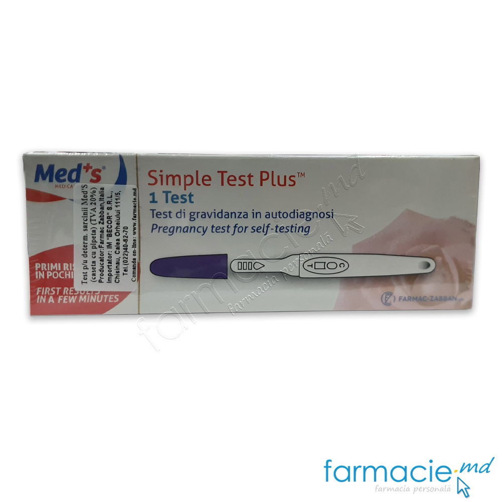 Test determinarea sarcinii Med'S (stilou)