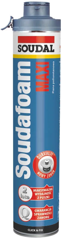 SOUDAL — SPUMĂ POLIURETANICĂ Soudafoam Maxi 70 Click & Fix