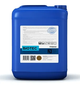 Biotec - Щелочное беспенное дезинфицирующее моющее средство для жесткой воды 25 кг - 120520