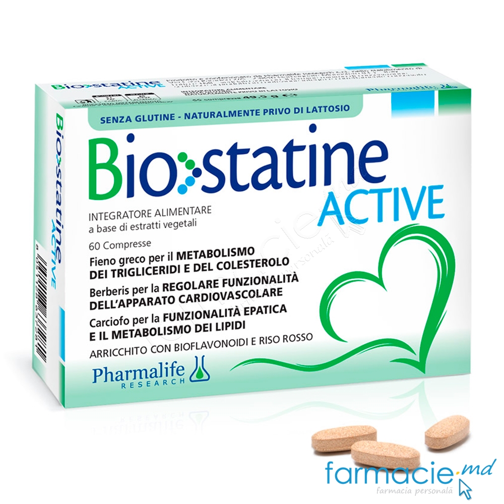 Biostatine Active Vegan comp. N60 (Monocolina K 2.9mg in 2 comp.) Pharmalife