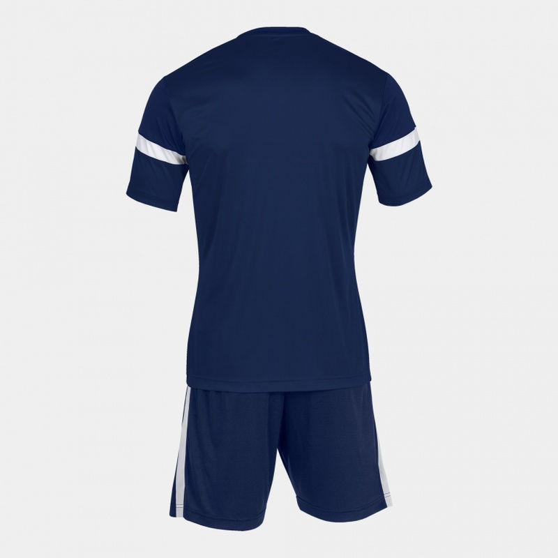 Forma fotbal (maiou + pantaloni scurti) M Joma Danubio navy / white (11632)