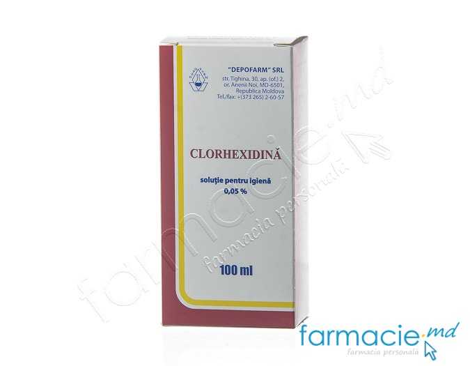 Clorhexidina solutie 0.05% 100ml Depofarm (TVA 20%)