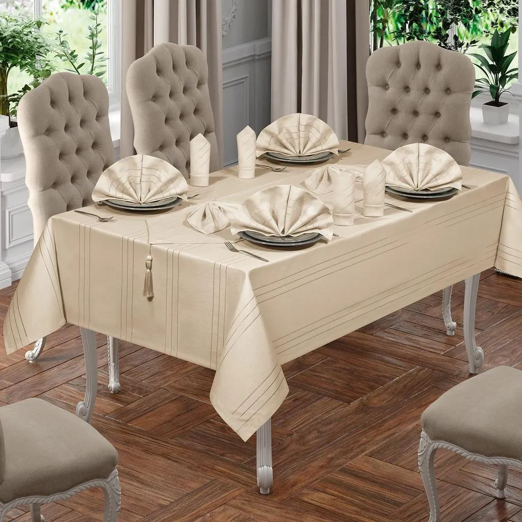 Set de masă 26 buc CARMEN 160X220 Cappuccino