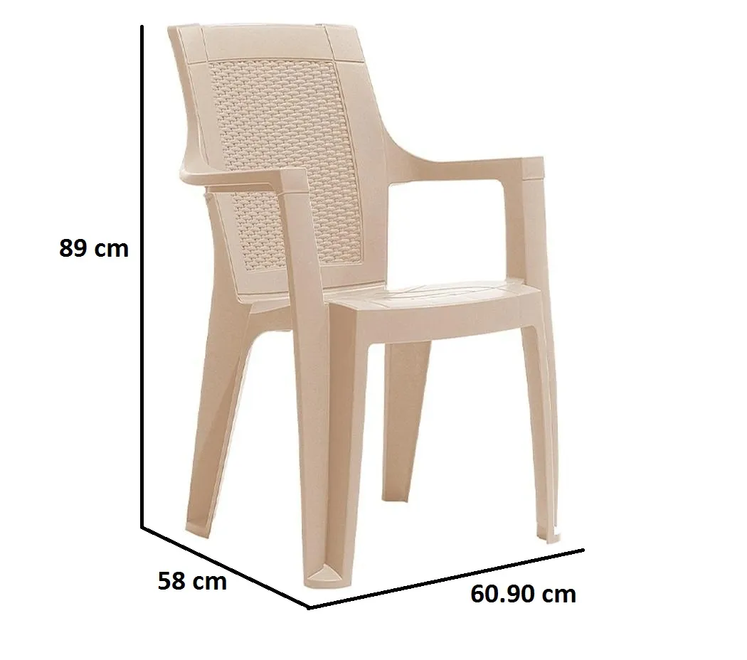 Scaun din plastic JEIVER Cappuccino