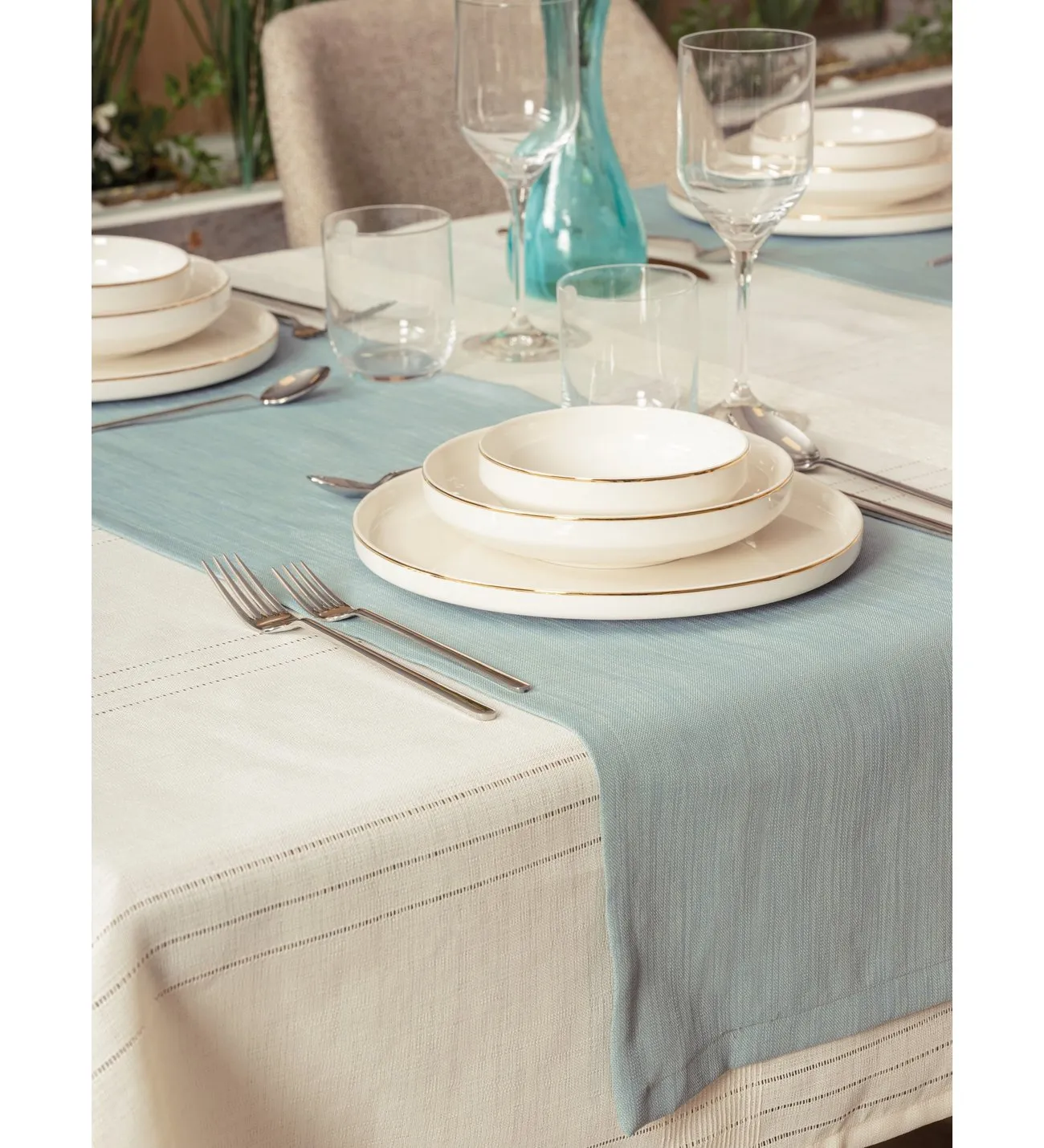 Față de masă JASMIN 160X220 Crem
