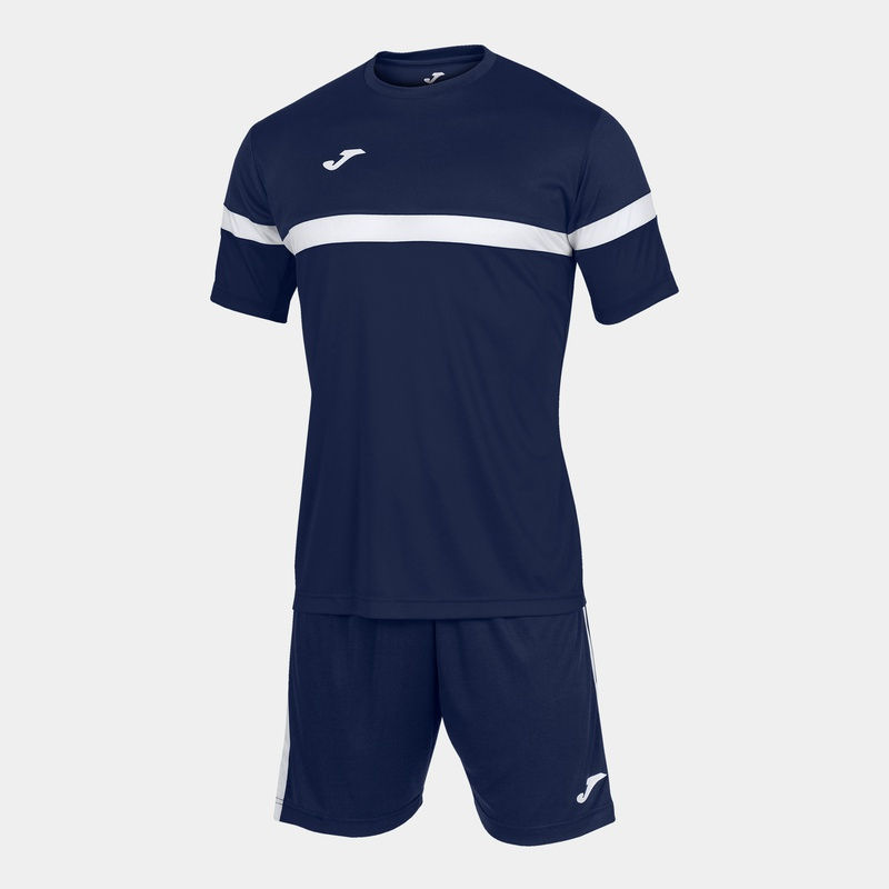 Forma fotbal (maiou + pantaloni scurti) M Joma Danubio navy / white (11632)