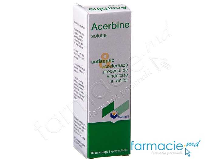 Acerbine spray cutan., sol. 1,37 mg + 0,15 mg + 0,04 mg/g 80 ml