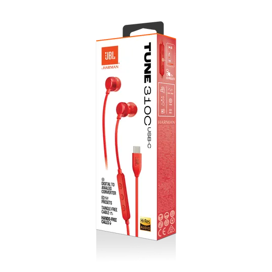 JBL Tune 310C USB Red