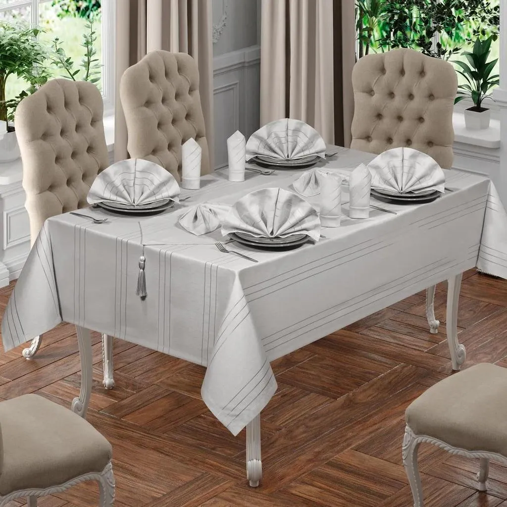 Set de masă 26 buc CARMEN 160X220 Gri