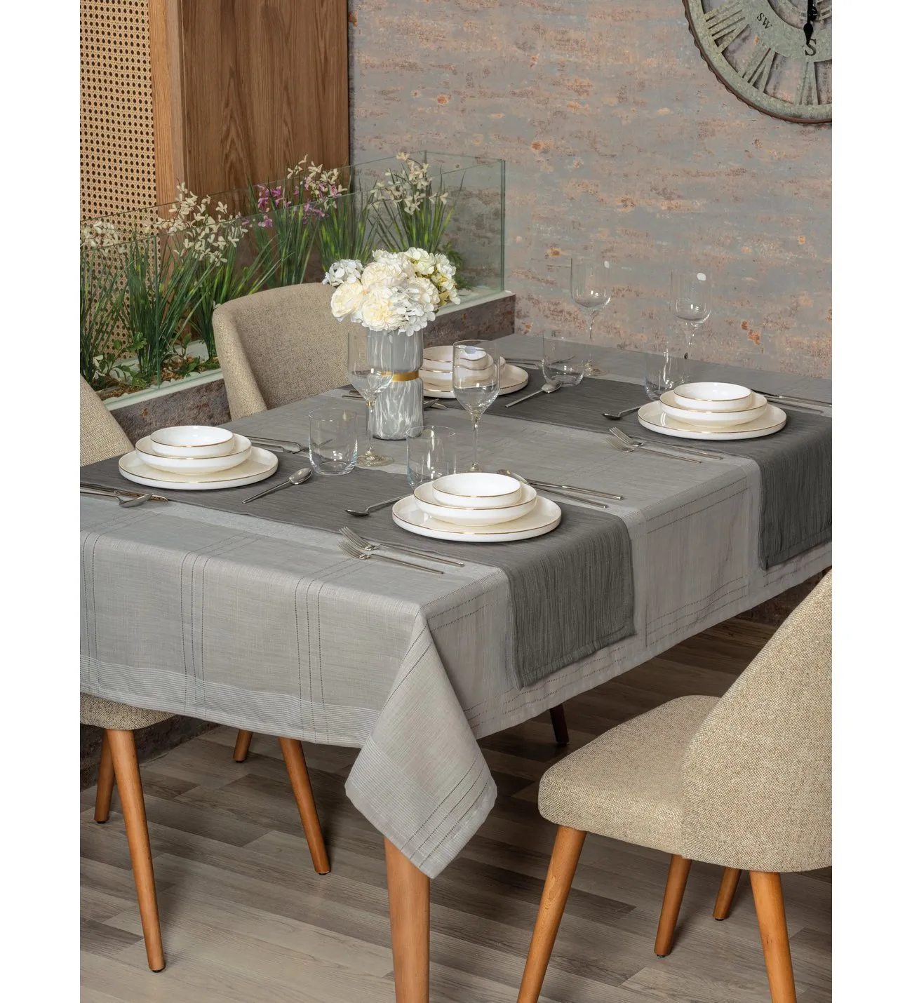 Față de masă JASMIN 160X220 Gri