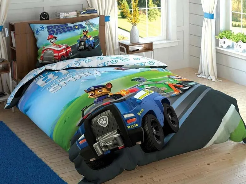 Детский комплект постельного белья Disney для 1,5 человек - TAC PAW PATROL TEAM