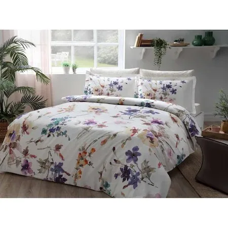 Set lenjerie de pat satin digital 2 TAC Colorful Lizzo