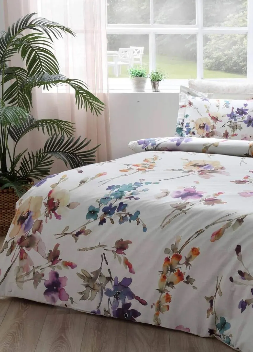 Set lenjerie de pat satin digital 2 TAC Colorful Lizzo