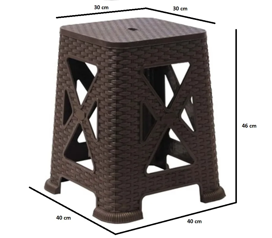 Măsuță pentru cafea din plastic RATTAN Maro