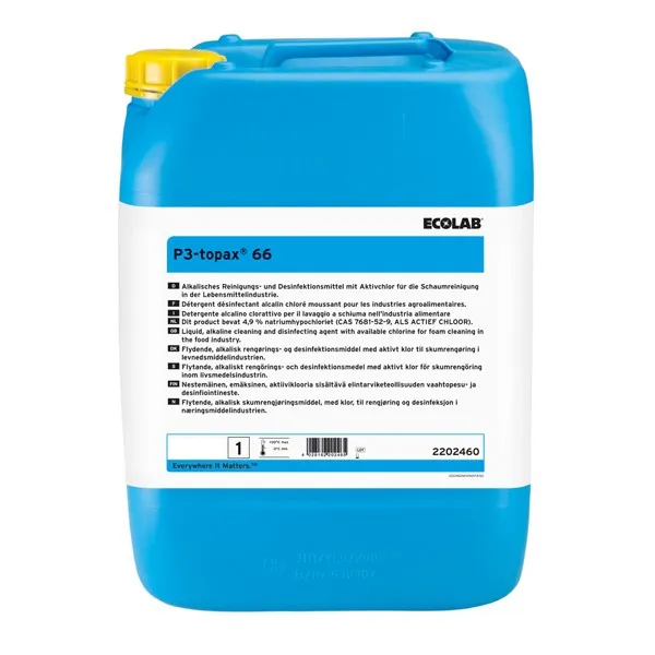Topax 66 - Detergent și dezinfectant alcalin 22 kg - 2173490