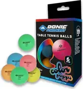 Minge tenis de masa (6 buc.) Donic Colour Popps Poly 40+ (11882)