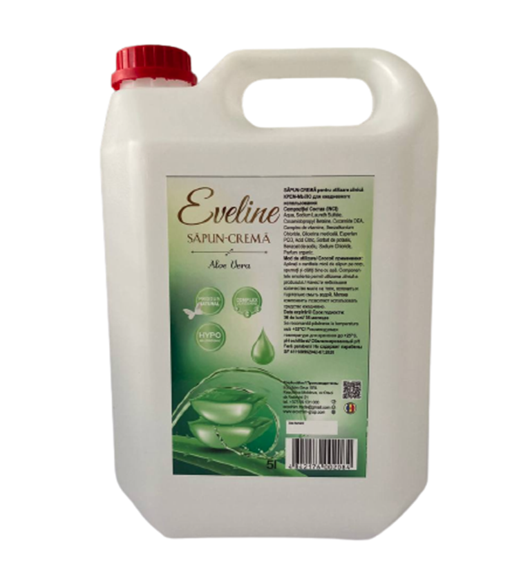 Жидкое мыло «EVELINE» Premium 5Л канистра Aloe Vera
