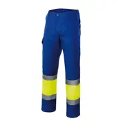 Pantaloni reflectorizanti royal blue/hi-vis yell mar. XL