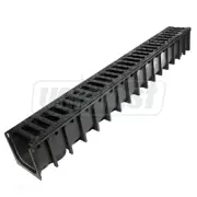 Решетка канализационная с лотком B125 (чугунная) лоток ПП 1000x100x100 ...