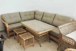 Set de mobilier de grădină AYBUKE colțar 4 piese