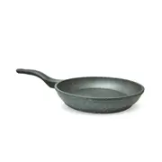 Tigaie 30 cm fără capac, granit, negru
