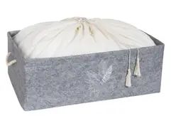 Корзина с сумкой 50x40x18 см Серый