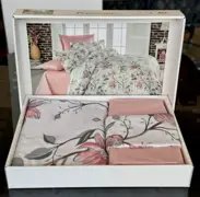 Lenjerie de pat Bed Linen Set (2 fețe de pernă+plic+cearsaf) FreeDom cutie albă