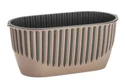 Ghiveci pentru balcon PIANO nr 1 (set 2 in 1) Mocha