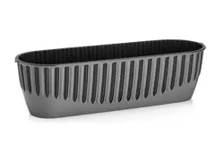 Ghiveci pentru balcon PIANO nr 2 (set 2 in 1) Antracit