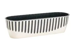 Ghiveci pentru balcon PIANO nr 2 (set 2 in 1) Alb