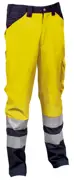 Pantaloni cu elemente  fluorescente ENCKE (03 yellow fluo/marine)