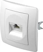 EKON Priza RJ45 Cat5E alba (KE37PW-U)