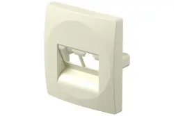 EKON Fatada ivory p/u suport 2*RJ45(PE21IW-U)