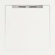 Cadita de dus AquaNit WHITE SLOPE 90x90 cm cu sifon din inox