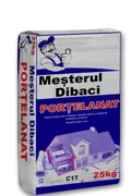 Adeziv gresie pentru placi portelanat MESTERUL DIBACI PORTELANAT 25kg