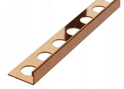 Profil Inox pentru gresie J-12-2700-COPPER-MI 1,25 x 270см