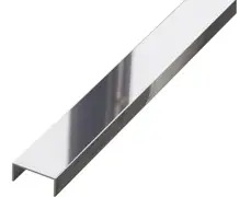 Profil Inox pentru gresie U-40-2440-SILVER-MI 40x240cm