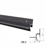 UB2, Profil de tip ascuns pentru tavan, Negru Matt, 2,5m